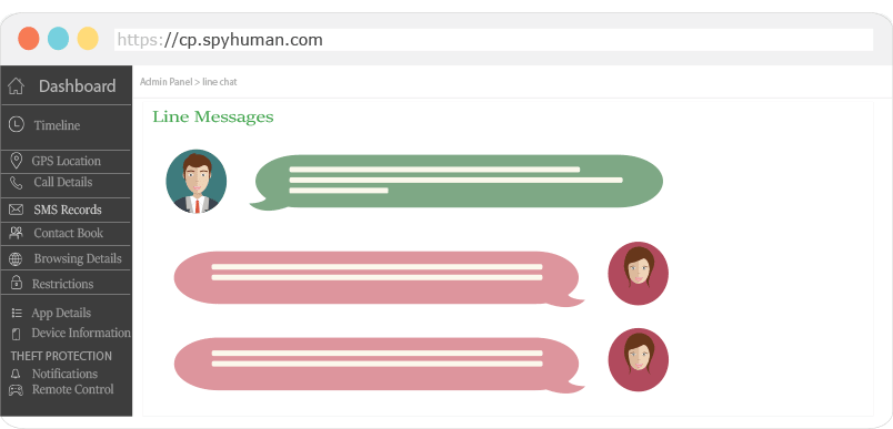 LINE Spy | Tracking Text Message of Android 